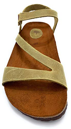 INTER-BIOS 7219 Sandalia Bio Velcro en Kaki - 40