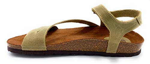 INTER-BIOS 7219 Sandalia Bio Velcro en Kaki - 40