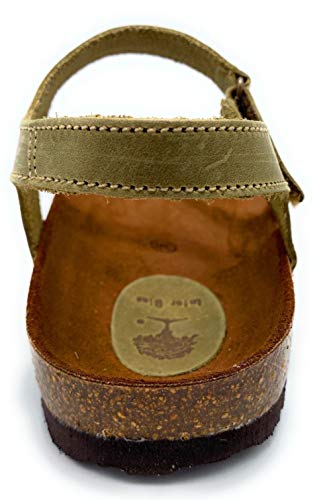 INTER-BIOS 7219 Sandalia Bio Velcro en Kaki - 40