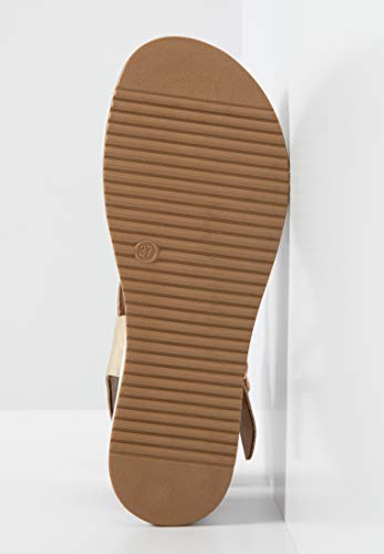 Inuovo 112041 - Sandalias para mujer, color Dorado, talla 38 EU