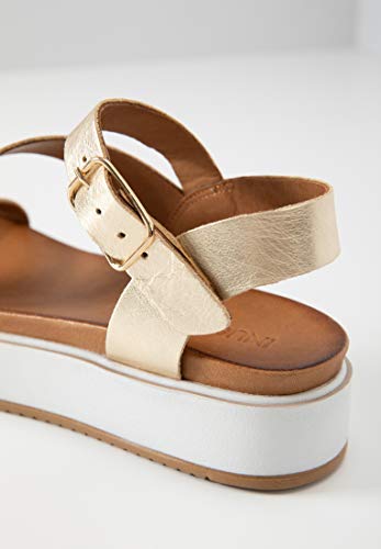 Inuovo 112041 - Sandalias para mujer, color Dorado, talla 38 EU