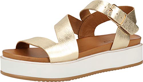 Inuovo 112041 - Sandalias para mujer, color Dorado, talla 38 EU