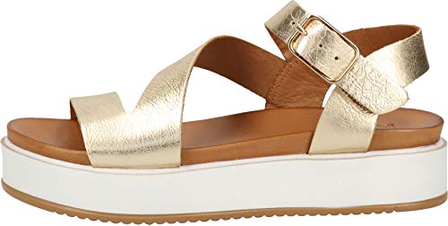 Inuovo 112041 - Sandalias para mujer, color Dorado, talla 38 EU