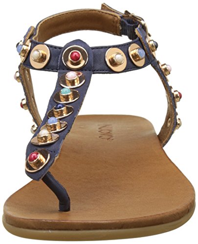 Inuovo 7283, Sandalias con Punta Abierta Mujer, Azul Marino, 41 EU