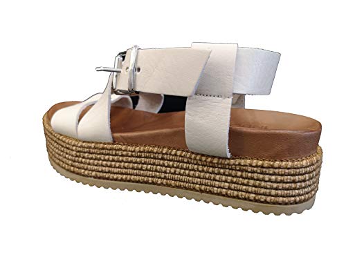 Inuovo Sandalo 431008 Bone (blanco hielo) Blanco Size: 39 EU