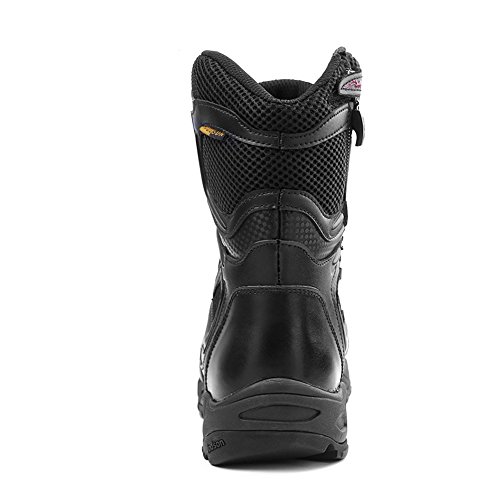 IODSON Zapatos de Hombre Botas/Botas de Combate/Botas Tácticas Ultra-Ligero Antideslizante Tela de Cuero Verdadero Transpirable JR-631 41 EU
