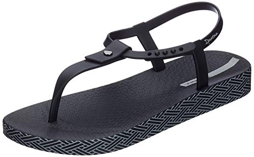 Ipanema Bossa Soft Sandal, Sandalias con Tira de T Mujer, Negro 8023, 37 EU