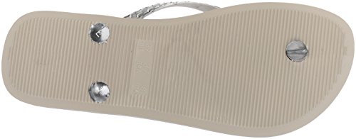 Ipanema Chanclas Glam para mujer, (Plateado/Plateado), 42 EU