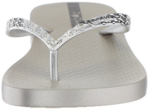 Ipanema Chanclas Glam para mujer, (Plateado/Plateado), 42 EU
