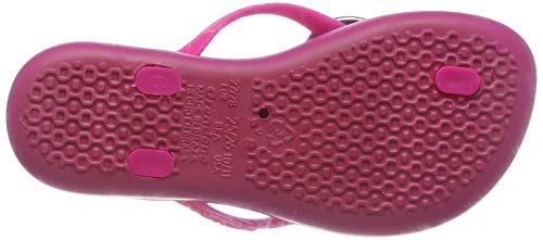 Ipanema Kids Maxi Heart Plastic Slip On Flip Flop Bright Pink-Pink-9 Size 9