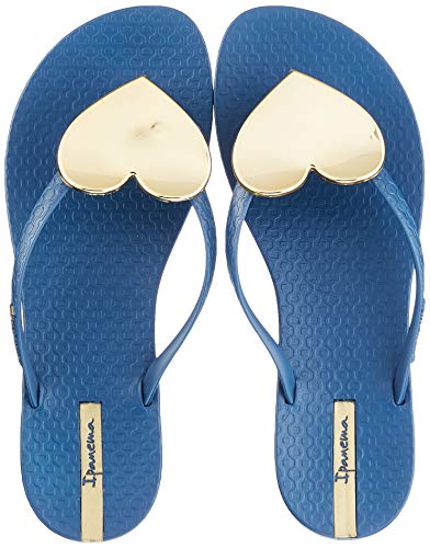 Ipanema Maxi Fashion II Fem, Chanclas Mujer, Multicolor (Blue/Gold 9218.0), 41/42 EU