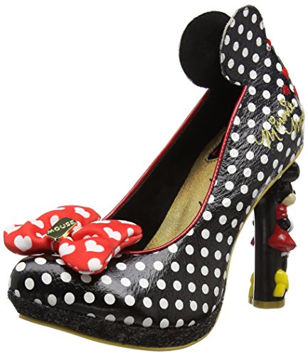 Irregular Choice 4380-1 - Zapatos de tacón con Punta Cerrada de Otra Piel Mujer, Color Negro, Talla 37