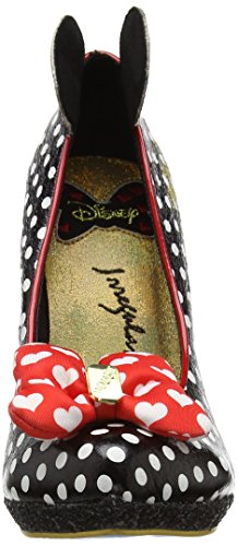 Irregular Choice 4380-1 - Zapatos de tacón con Punta Cerrada de Otra Piel Mujer, Color Negro, Talla 37