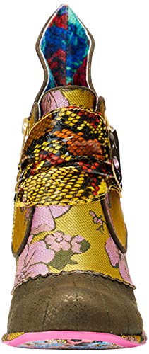 Irregular Choice Miaow, Botines Mujer, Amarillo (Yellow/Multi BC), 39 EU