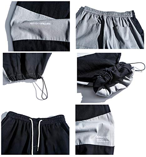 Irypulse Unisex Cargo Pantalones Combate Trousers Empalmado Flojo Táctico Pants para Hombres Mujeres Jóvenes Otoño Invierno