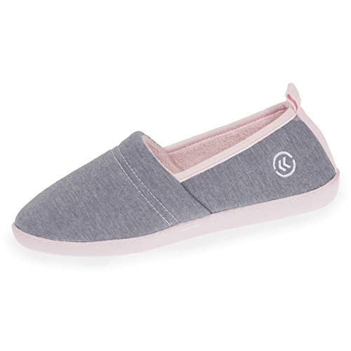 Isotoner - Zapatillas Deportivas ergonómicas para Mujer, Gris (Gris), 39 EU