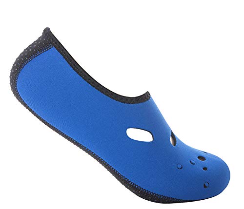 iSpchen Calcetines de Agua de Playa - Calcetines de Playa Antideslizantes Calcetines de Buceo Antideslizantes Unisex Zapatos de Yoga Surf Sailing Sport,Azul M
