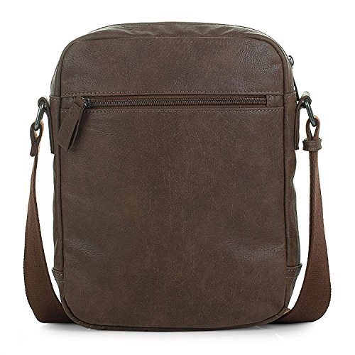 ITACA - Bolsa Bandolera de Hombre Grande Porta iPad o Tablet. Mensajero al Hombro. Cartera de Viaje. y Calidad y diseño. clásico Vintage. t26026, Color Marron