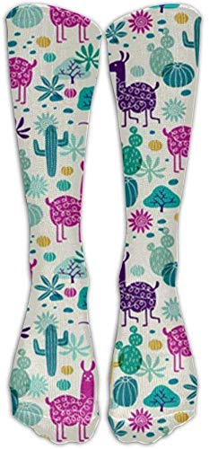 iuitt7rtree s and Cactus Soft Casual Fashionable Long Knee High Socks Stockings size