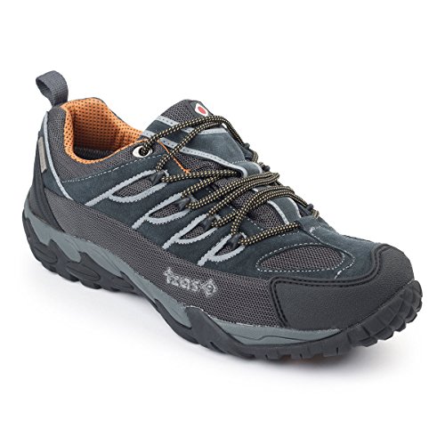 Izas JAVIERRE, Zapatos para Senderismo Unisex Adulto, Marrón/Naranja, 43 EU