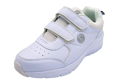 J´Hayber Chenal White - Zapatilla Deportiva con cuña y Cierre de Velcro (38 EU)