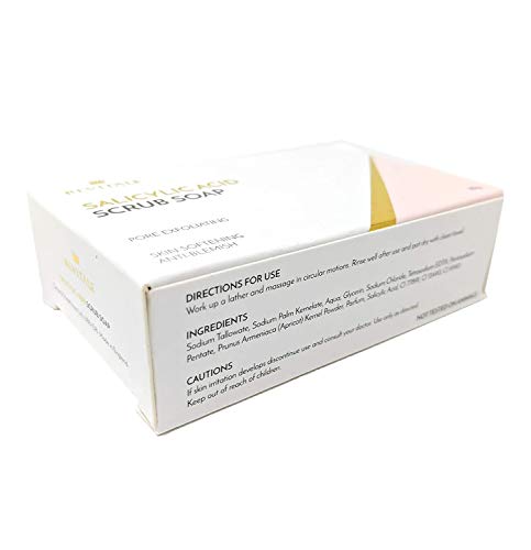 Jabón exfoliante con ácido salicílico poro exfoliante, lucha contra el acné, piel suavizante, antimanchas, elimina las verrugas