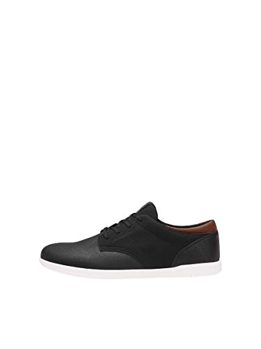 JACK & JONES Jfwjamie PU Combo Noos, Zapatillas Hombre, Gris (Anthracite Anthracite), 42 EU