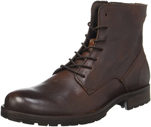 JACK & JONES Jfworca Leather, Botas Clasicas Hombre, Marrón (Brown Stone), 41 EU