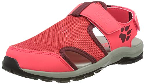 Jack Wolfskin Outdoor Water Action Sandal K, Sandalias Deportivas, Rosa Gris, 34 EU