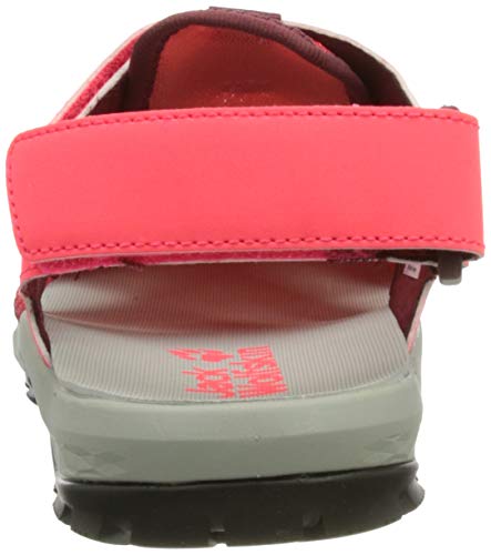 Jack Wolfskin Outdoor Water Action Sandal K, Sandalias Deportivas, Rosa Gris, 34 EU