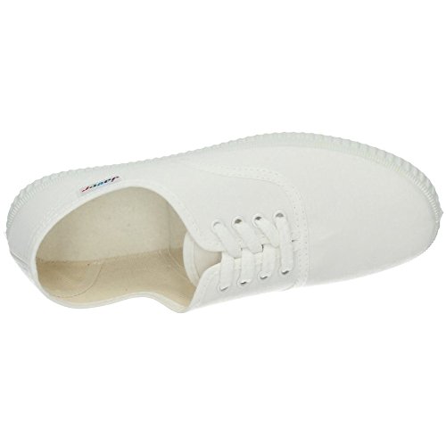 JAVER 60 Bambas Lona Ingles Mujer Zapatillas Blanco 44