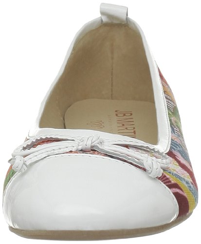 Jb Martin Bamako Bamako E13_Blanc (Toile Japan/Craie) - Bailarinas de Tela para Mujer, Color Blanco, Talla 39