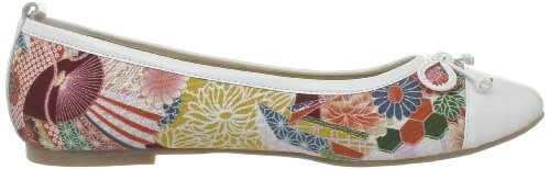 Jb Martin Bamako Bamako E13_Blanc (Toile Japan/Craie) - Bailarinas de Tela para Mujer, Color Blanco, Talla 39