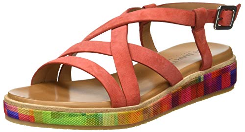 JB Martin Jenifer, Sandalias Mujer, Rojo (Ch Vel Sunlight/T Mirage Multi Sunlight), 40 EU