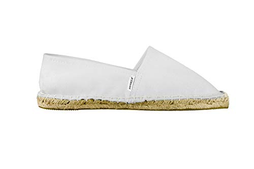 JCOlivier - Alpargatas para Unisex Adulto (40, Blanca)