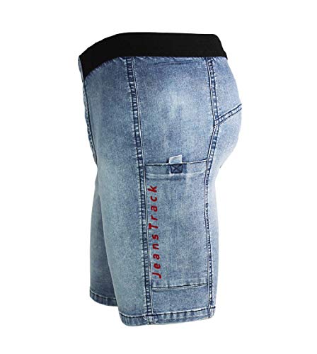 Jeanstrack Montblanc Jeans Pantalón de Trail Running, Unisex Adulto, Sky, L