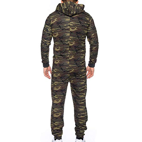 JiaMeng Mono Unisex Prenda de una Pieza Sin pie Pijama Traje Blusa Sudadera Abrigo de Traje de Invierno para Hombre Invierno