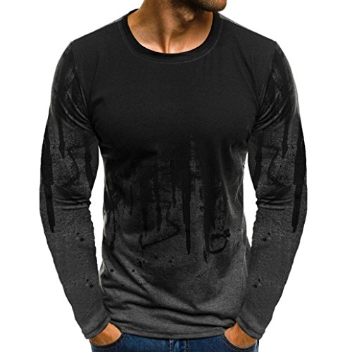 JiaMeng Suéter de Hombre Invierno Manga Larga Suéter Casual Jersey de Punto Caliente Camiseta Blusa básica de Manga Larga con Cuello Redondo (Gris,M)