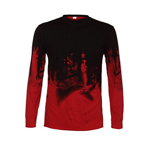 JiaMeng Suéter de Hombre Invierno Manga Larga Suéter Casual Jersey de Punto Caliente Camiseta Blusa básica de Manga Larga con Cuello Redondo (Rojo,M)