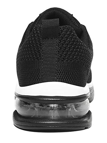 JIANKE Zapatillas Deportivas Mujer Zapatos de Ligero Cojín de Aire Transpirables Moda Running Fitness Caminar Negro 39 EU