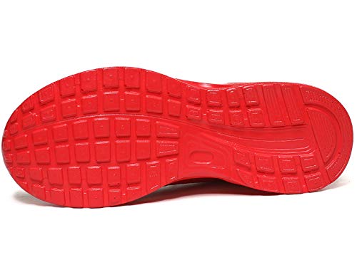 JIANKE Zapatillas Deportivas Mujer Zapatos de Ligero Cojín de Aire Transpirables Moda Running Fitness Caminar Rojo 37.5 EU