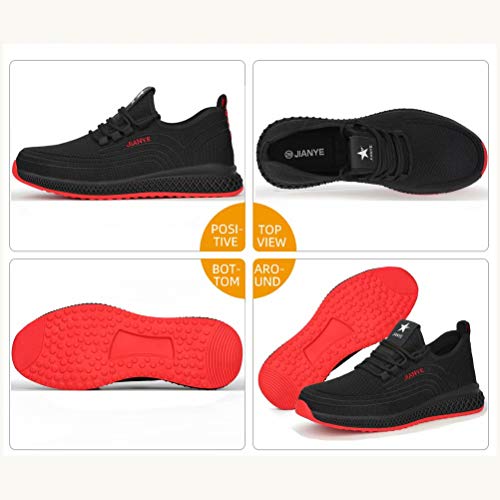 JIANYE - Zapatillas de trabajo S3 para hombre y mujer, con puntera de acero, unisex, transpirables, ligeras, color, talla 42 EU