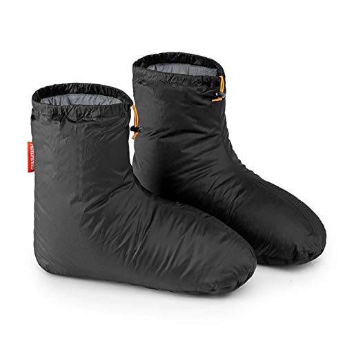 JIAXIAO Ship Zapatillas de plumón de Ganso, Botas con Aislamiento Antideslizante de Invierno, Zapatillas Unisex cálidas y acogedoras para Interior, para mochileros de Camping