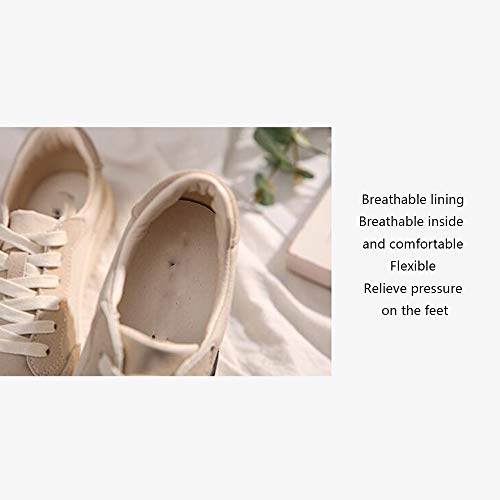 JIAYING Zapatillas para Mujer Zapatillas para Mujer Classic Zapatillas para Mujer, Comodidad Casual,for Gimnasio, Deportes, Caminatas, Senderismo, Entrenamiento (Beige, Negro)