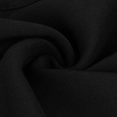 jieGorge Pantalones, Mujer Pantalones Pitillo Rasgados Pantalones de lápiz elásticos de Cintura Alta S, Ropa Zapatos y Accesorios (Negro S)