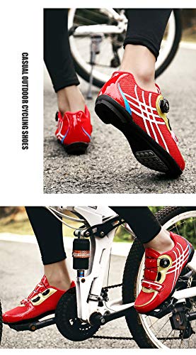 JINHU Antideslizante, Zapatos De Ciclo MTB Zapatos Zapatillas De Deporte De Los Zapatos De Bicicleta De Montaña Camino De La Bicicleta Profesional De Las Zapatillas De Deporte De Ciclo Ultraligero