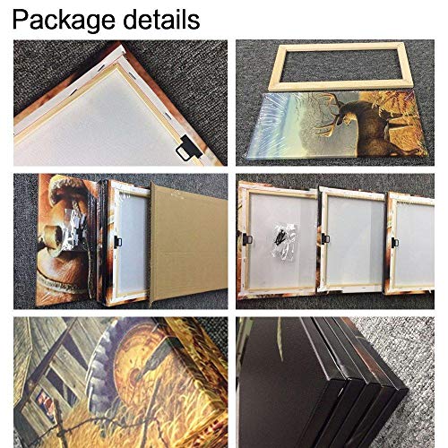 JJJKK Cuadro sobre Lienzo - 5 Piezas - Cuadro en Lienzo 5 Piezas - Vista del Pico Mckinley en día Soleado - Listo para Colgar - Obra De Arte Cartel - en un Marco