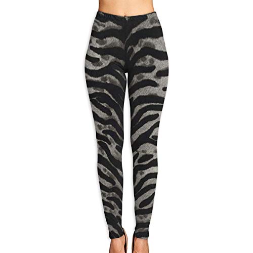 JJsister Pantalones de Yoga, Women's Black Leopard Print Printed Leggings Full-Length Yoga Workout Leggings Pants Soft Capri
