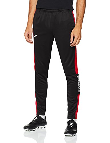 Joma 100761.106 Pantalones, Hombre, Negro/Rojo, L