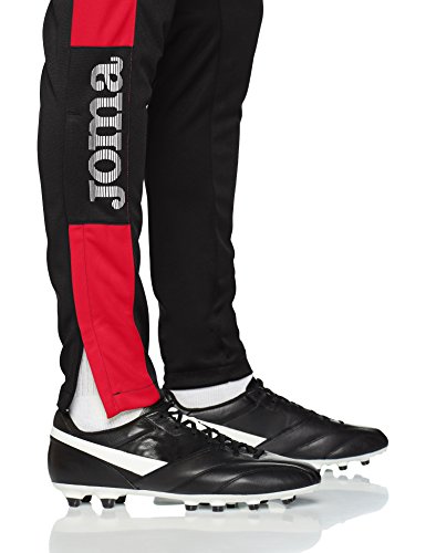 Joma 100761.106 Pantalones, Hombre, Negro/Rojo, L